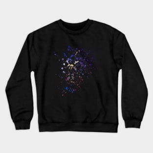 Nebula Paint Spatter Design Crewneck Sweatshirt